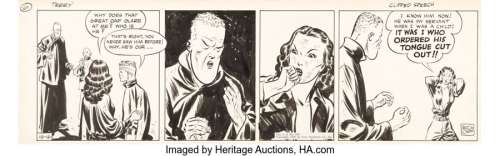 Caniff, Milton | Milton Caniff Terry and the Pirates Daily Comic Strip Original Art dated 10-21-39 News Syndicate, 1939). ... | Heritage