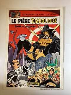 Geron, Jacques | Geron ,Jacques - Dessin original couleur - Hommage à E.P. Jacobs - (1992) | Catawiki