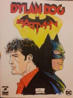 Raimondo, Luca | Raimondo, Luca - illustrazione originale "Dylan dog e Batman" - (2023) | Catawiki