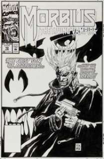Wagner, Ron - Ron Wagner and Mike Witherby Morbius: The Living Vampire #10 Cover Original Art (Marvel, 1993)....