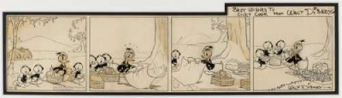 Taliaferro, Al - Al Taliaferro Donald Duck Daily Comic Strip Original Art dated 10-2-1939 (King Features Syndicate, 1939)....