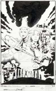 Leonardi, Rick - Rick Leonardi and Jimmy Palmiotti X-Men: True Friends #1 Cover Original Art (Marvel, 1999)....