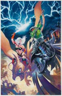 Twenty-first Century Comic Artist - Meghan Hetrick - Taarna Painting Original Art (Heavy Metal, 2020)....
