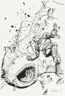 Calafiore, Jim - Jim Calafiore Armorines #2 Cover Original Art (Acclaim/Valiant, 1994)....