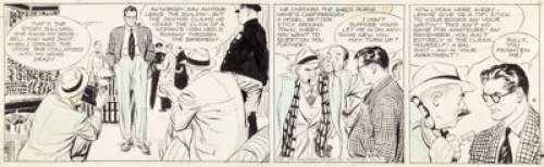 Raymond, Alex - Alex Raymond Rip Kirby #4 Daily Comic Strip Original Art dated 3-7-46 (King Features Syndicate, 1946)....