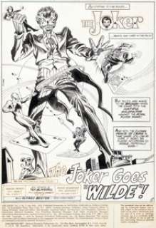 Novick, Irv - Irv Novick and Tex Blaisdell Joker #5 Splash Page 1 Original Art (DC, 1976)....
