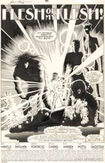 Brigman, June - June Brigman and Whilce Portacio Alpha Flight #49 Splash Page 1 Original Art (Marvel, 1987)....