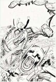 Bogdanove, Jon - Jon Bogdanove and Hilary Barta Power Pack #36 Cover Original Art (Marvel, 1988)....