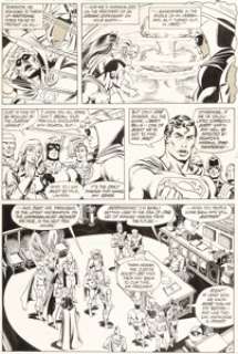 Gonzales, Adrian - Adrian Gonzales and Jerry Ordway All-Star Squadron #15 Story Page 6 Original Art (DC, 1983)....