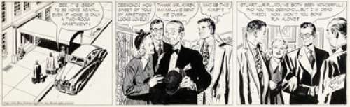 Raymond, Alex | Alex Raymond Rip Kirby Daily Comic Strip Original Art dated 2-14-49 (King Features Syndicate, 1949). ... | Heritage