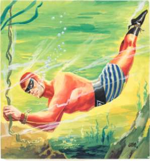 Jano (Francisco Fernandez-Zarza Perez) El Fantasma - The Phantom #1 Cover & Back Cover Original Art (Editorial Dol... (Total: 2 Original Art) | Heritage