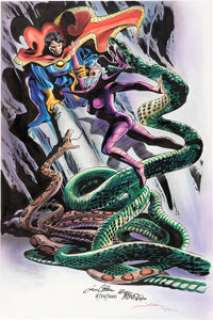 Colan, Gene - Gene Colan, Bob McLeod and Tom Smith Doctor Strange and Clea Specialty Illustration Original Art (2000)....