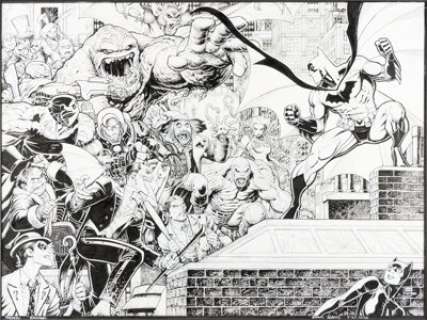 Arthur Adams - Detective Comics #1027 Wraparound Variant Cover Original Art (DC, 2020)....