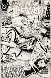 Val Semeiks and Karl Kesel - The Demon #31 Cover Original Art (DC, 1993). ...