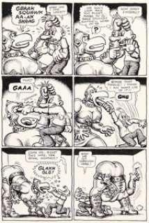 Robert Crumb | Big Ass Comics #1 Story Page 9 Original Art (Rip Off Press, 1969). | Heritage