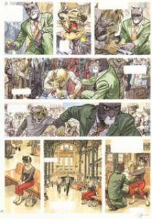 Juanjo Guarnido - Blacksad, Amarillo #5 Story Page 51 Original Art (Dargaud, 2013).