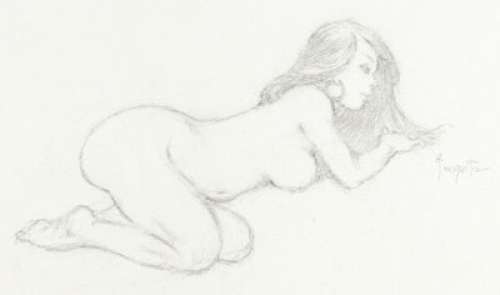 Frank Frazetta Nude Woman Illustration Original Art (undated). | Heritage