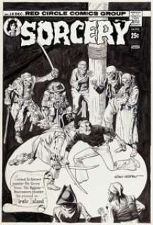 Gray Morrow Red Circle Sorcery #10 Cover Original Art (Archie, 1974).