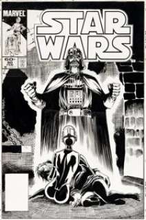 Ron Frenz and Tom Palmer Star Wars #80 Cover Original Art (Marvel, 1984).