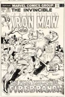 Rich Buckler and Joe Sinnott Iron Man #59 Cover Original Art (Marvel, 1973).