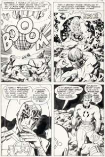 Jack Kirby and Vince Colletta New Gods #3 Story Page 9 Original Art (DC, 1971).