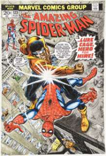 Raul Amazing Spider-Man #123 Cover Re-Creation Original Art (undated). | Heritage