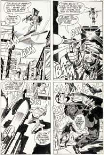 Jack Kirby and Vince Colletta The New Gods #3 Black Racer Story Page 11 Original Art (DC, 1971).