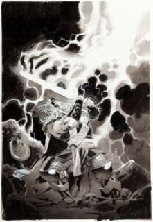 Nic Klein Thor #20 (746) Cover and Complete 20-Page Story "God of Hammers: Part Two of Five" Original Art (Marvel, 2022). (Total: 19 Original Art)