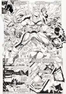Greg Capullo and Harry Candelario X-Force #20 Story Page 10 Original Art (Marvel, 1993).
