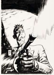 Jordi Bernet - Torpedo Illustration Original Art (c. 1980-2000).