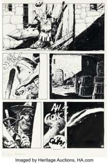 Enrique Breccia Alvar Mayor, La Aventura Enloquece Story Page 8 Original Art (c. 1977).