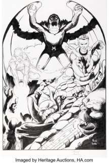 Alan Davis Marvel Selects: Fantastic Four #3 Unpublished Annihilus Cover Original Art (Marvel, 2000).