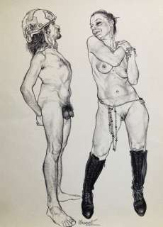 Riccardo Mannelli | Riccardo Mannelli - Illustrazione originale #1 pubblicata su “Satira Madre” - Page volante - Exemplaire unique | Catawiki