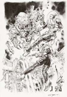 Kim Jung Gi Black Science #41 Variant Cover Original Art (Image, 2013). (Total: 3 Items)