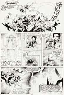 Mike Mignola and Al Gordon Rocket Raccoon #2 Story Page 17 Original Art (Marvel, 1985).