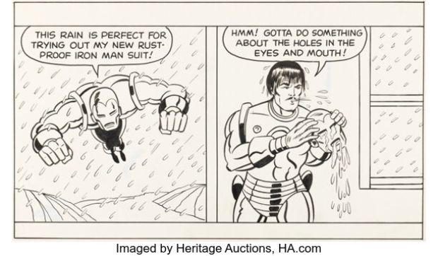 Topps Artist Topps Bubble Gum Comic #19 Iron Man Illustration and Production Colors Original Art Group of 2 (Topps, 1978). (Total: 2 Original Art) | Heritage