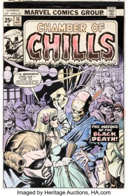 Gil Kane and Tom Palmer Chamber of Chills #16 Cover Original Art (Marvel, 1975). | Heritage