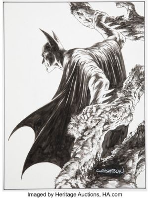 Bernie Wrightson - Batman Illustration Original Art (undated). | Heritage