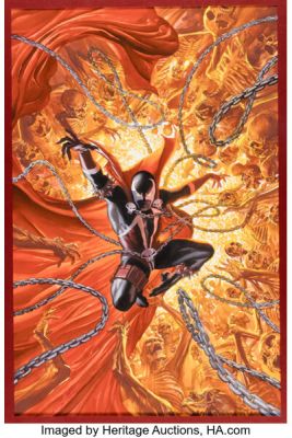 Alex Ross Spawn #301 Variant Cover Painting Original Art (Image, 2019).