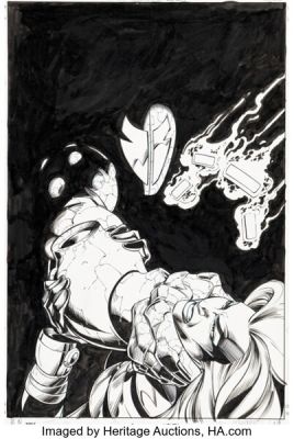 Mark Bagley and Scott Hanna Thunderbolts #36 Near Complete Issue Original Art Group of 22 (Marvel, 2000). (Total: 22 Original Art)