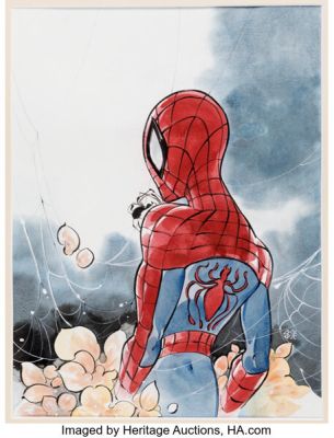 Peach Momoko The Amazing Spider-Man #47 Variant Cover Original Art (Marvel, 2024). (Total: 2 Items) | Heritage