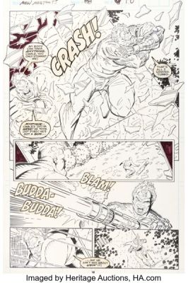 Rob Liefeld and Hilary Barta The New Mutants #88 Cable Story Page 14 Original Art (Marvel, 1990). | Heritage