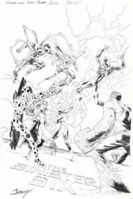 Mark Bagley and John Dell Spider-Man #234 Variant Cover Original Art (Marvel, 2018).