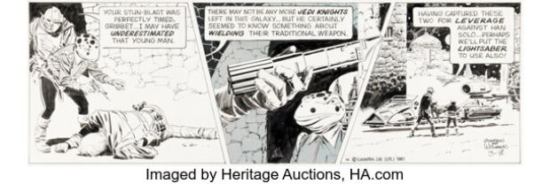 Al Williamson Star Wars Daily Comic Strip Original Art dated 3-18-81 (LA Times Syndicate, 1981). | Heritage