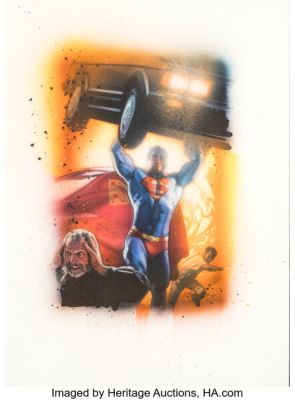 Drew Struzan Action Comics #800 Superman Homage Cover Original Art (DC, 2003). | Heritage