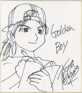 Tatsuya Egawa’s Hand-Drawn Shikishi "GOLDEN BOY" | Mandarake (Big Web)