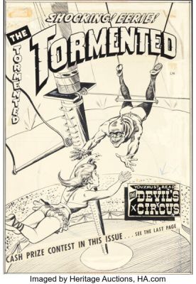 Mike Roy The Tormented #2 Cover Original Art (Sterling, 1954).