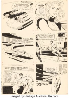 Russ Manning Magnus, Robot Fighter #1 Magnus First Appearance Issue Story Page 11 Original Art (Western/Gold Key, 1963). | Heritage