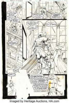 Stephen Platt and Scott Koblish Marc Spector: Moon Knight #56 Story Page 21 Original Art (Marvel, 1993). | Heritage