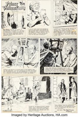 Hal Foster and John Cullen Murphy Prince Valiant #1844 Sunday Comic Strip Original Art dated 6-11-72 (King Features Syndicate, 1972). | Heritage